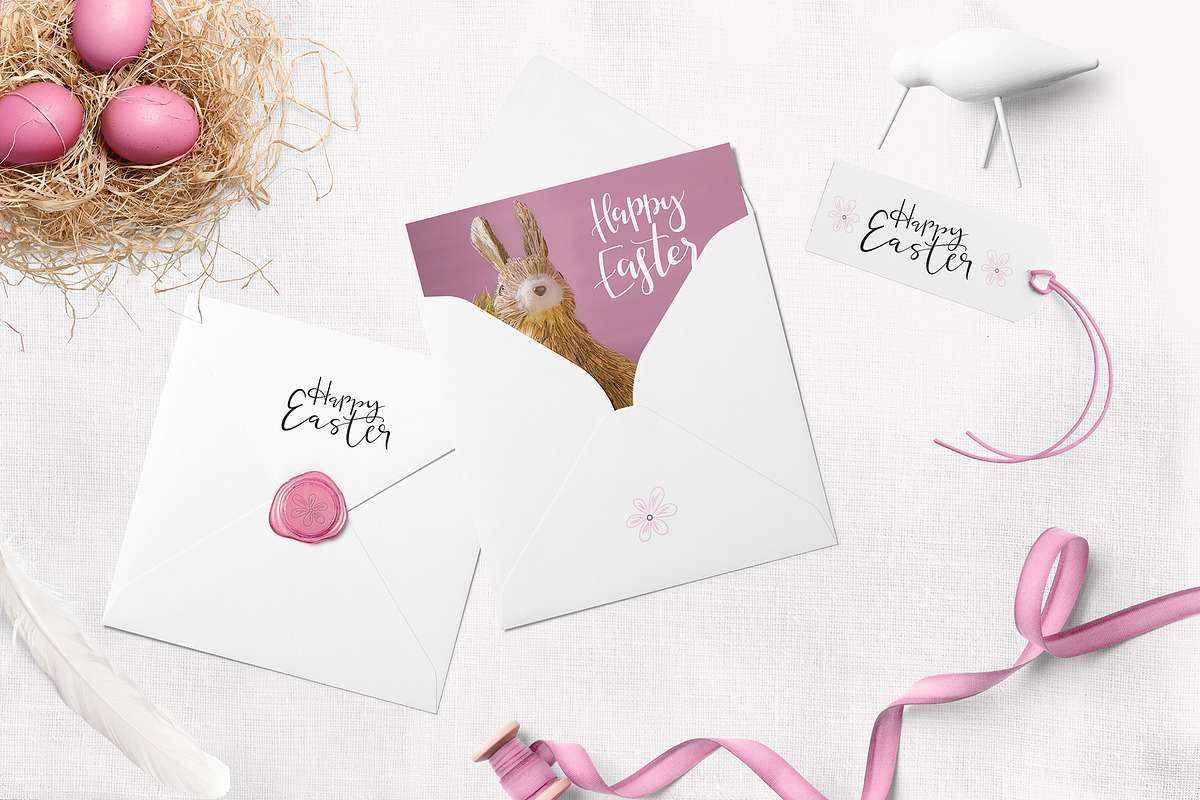 Happy Easter Lettering Overlays, a Graphic by catary art (Photo 4 of 5)