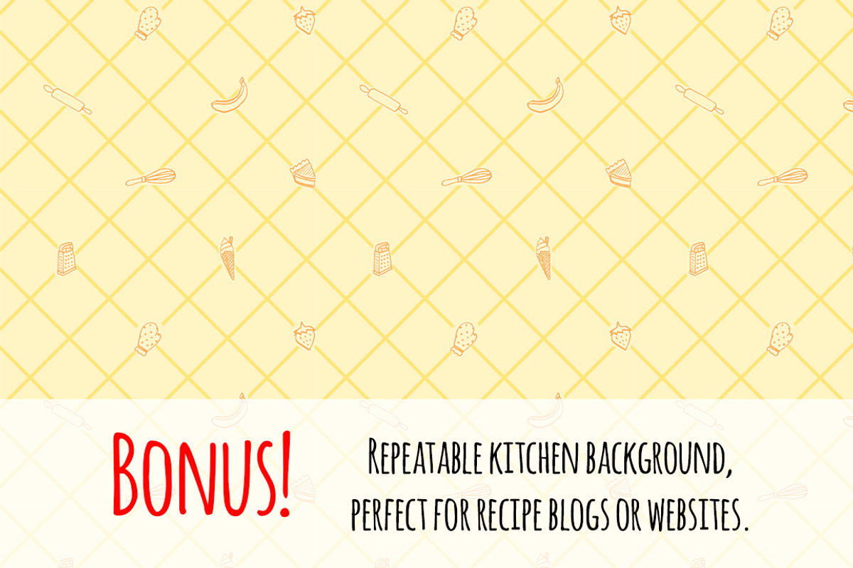 Kitchen Food 140+ Graphics Bundle!, a Food Illustration by Violet LeBeaux (Photo 4 of 4)