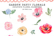 Garden Party Florals PNG Design Kit, a Decorative Illustration by Essem Creatives (Thumbnail 6 of 11)