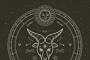 ♑ Capricorn Zodiac Symbol, an Object Graphic by painterr (Thumbnail 2 of 2)