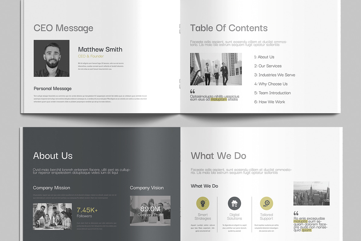 Professional Company Profile preview 3