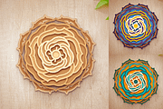 3D Rose Flower Mandala - SVG Cut Fil, a Decorative Illustration by Arshad Ali (Thumbnail 6 of 8)