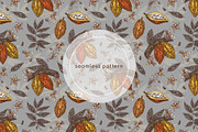 Cocoa farm. Seamless patterns., a Pattern Graphic by Kseniakrop (Thumbnail 3 of 6)