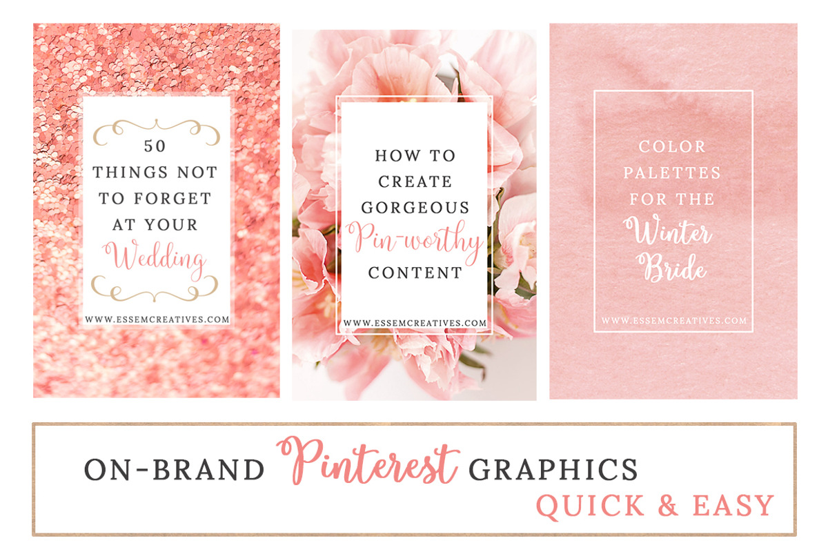 Pink Rose Gold Social Media Template, a Social Media Template by Essem Creatives (Photo 3 of 6)