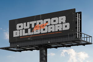 Outdoor Billboard Mockup, an Advertising Mockup by graphicsauce