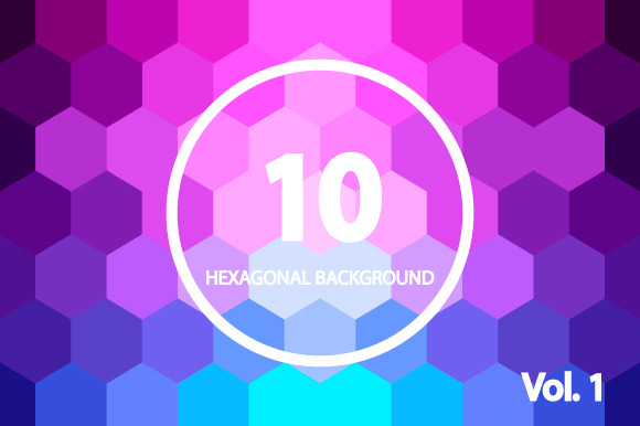10 Hexagonal Backgrounds preview 4