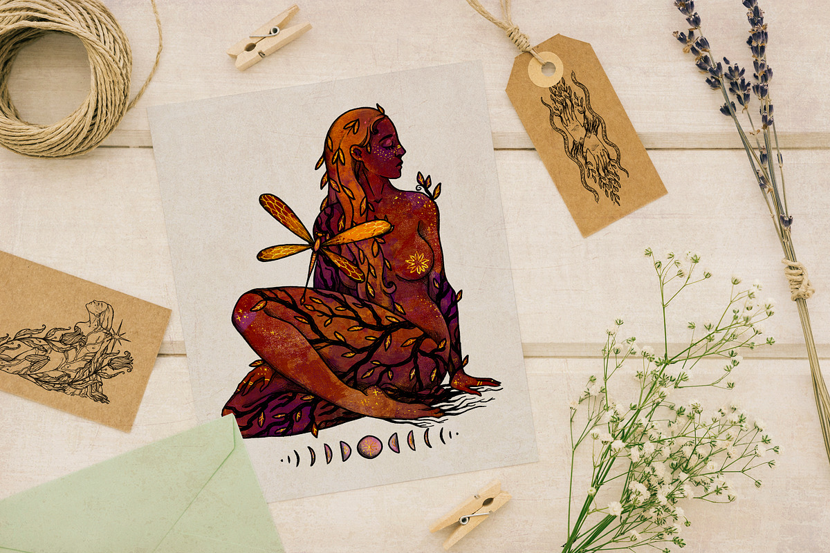 Rooted Woman | Sacred Feminine, a Person Illustration by Ink Stories (Photo 10 of 16)