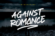 Against Romance Brush Font