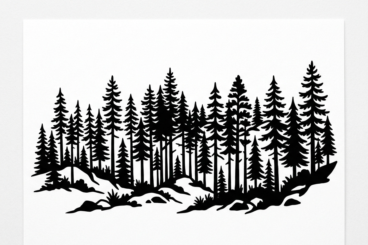 Majestic Pine Trees SVG, a Finance Illustration by Amazin_art (Photo 17 of 34)