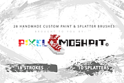 Handmade Paint Strokes & Splatters, a Brush Add-On by PixelMoshpit (Thumbnail 2 of 3)