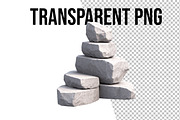 3D Rock Clipart Png, an Object Illustration by Forhadx5 (Thumbnail 2 of 6)