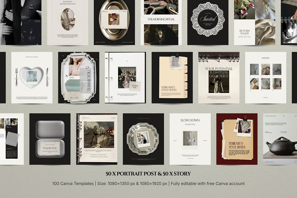 Quiet Luxury Canva Brand Kit, a Social Media Template by Pani Temp. (Photo 13 of 13)