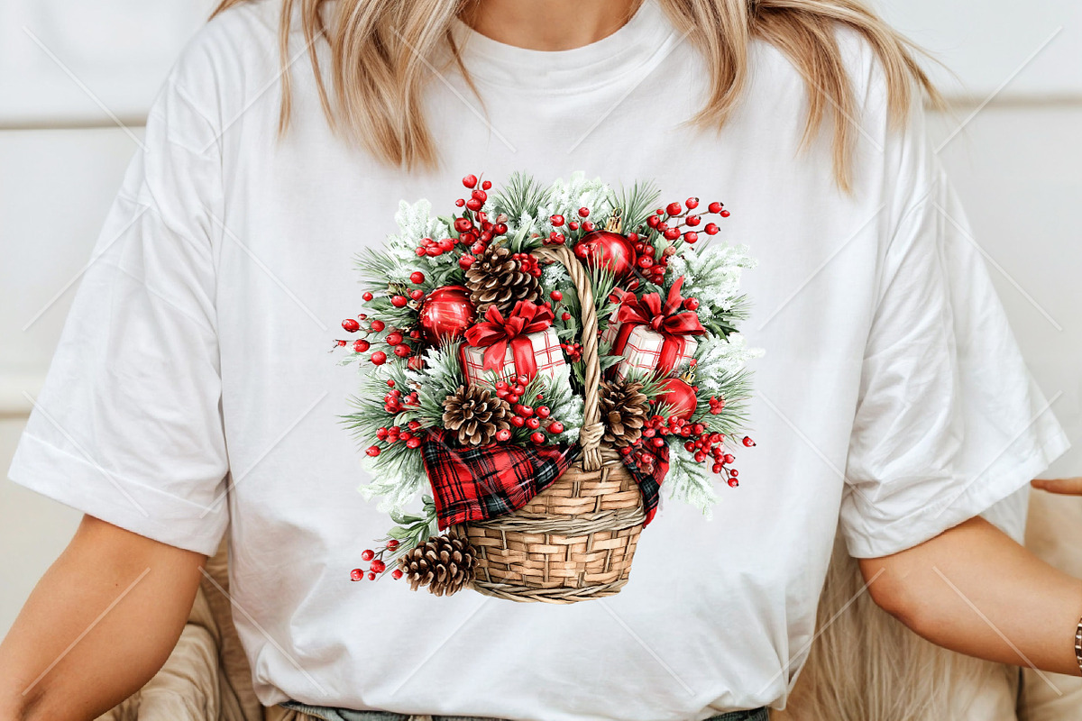 Plaid Christmas Clipart Bundle, a Seasonal Illustration by Canvas Craft (Photo 6 of 10)