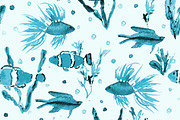 Maldives - fish pattern, a Pattern Graphic by Katerina Tova (Thumbnail 5 of 7)