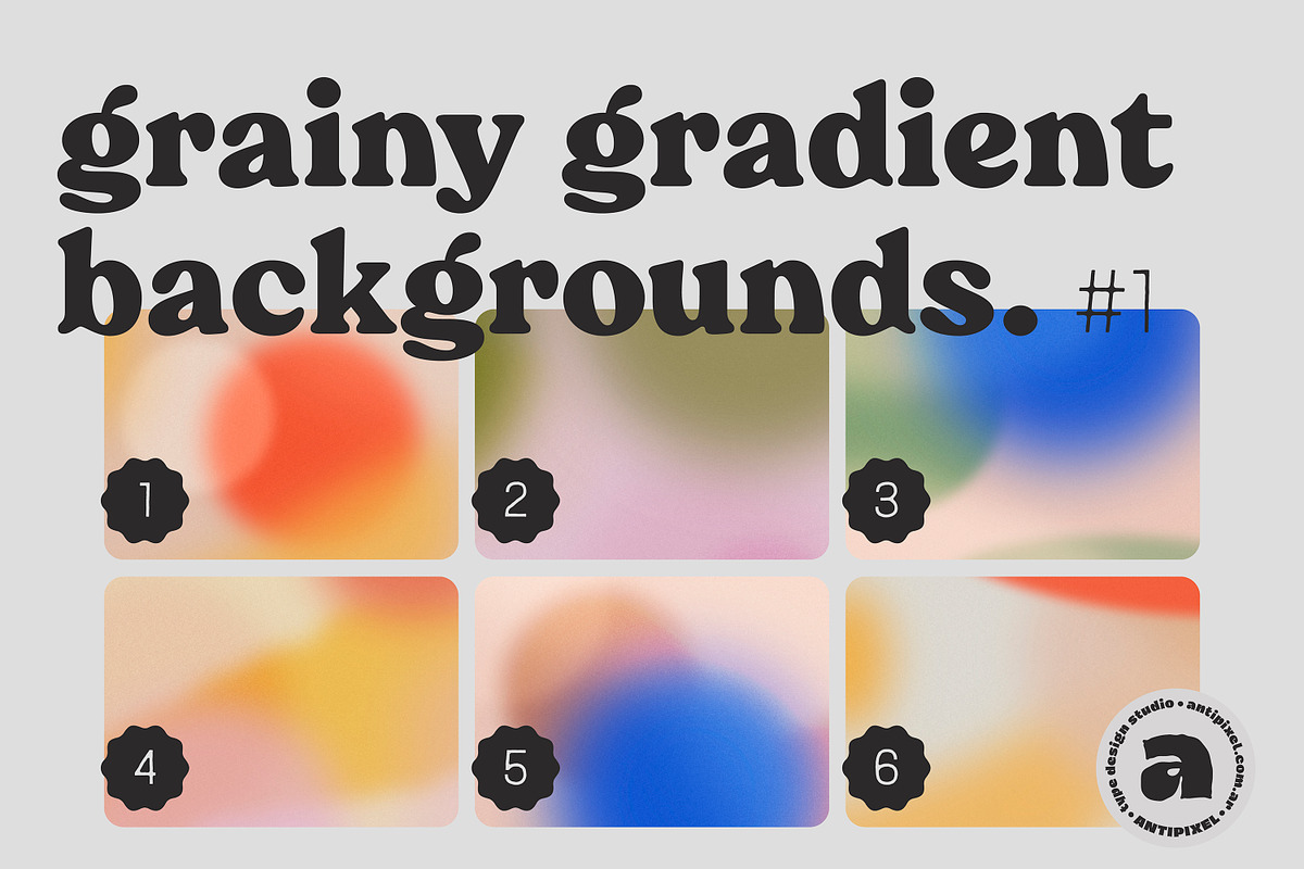 Grainy Gradient Backgrounds #1, a Texture Graphic by Antipixel Type Studio (Photo 10 of 13)