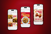 Pasta Restaurant Social Media Pack, a Flyer Template by The Good Store (Thumbnail 4 of 4)