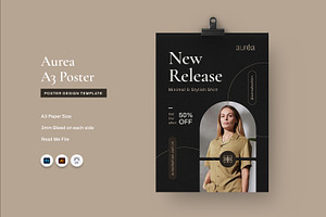 Aurea Fashion - Poster Template, a Poster Template by Fannan Studio