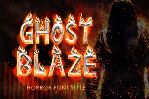 Ghost Blaze, a Handwritten Font by Yoga Letter