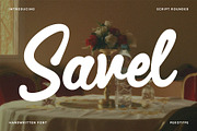 Savel - Rounded Script Font, a Font by Pekotype (Thumbnail 1 of 15)