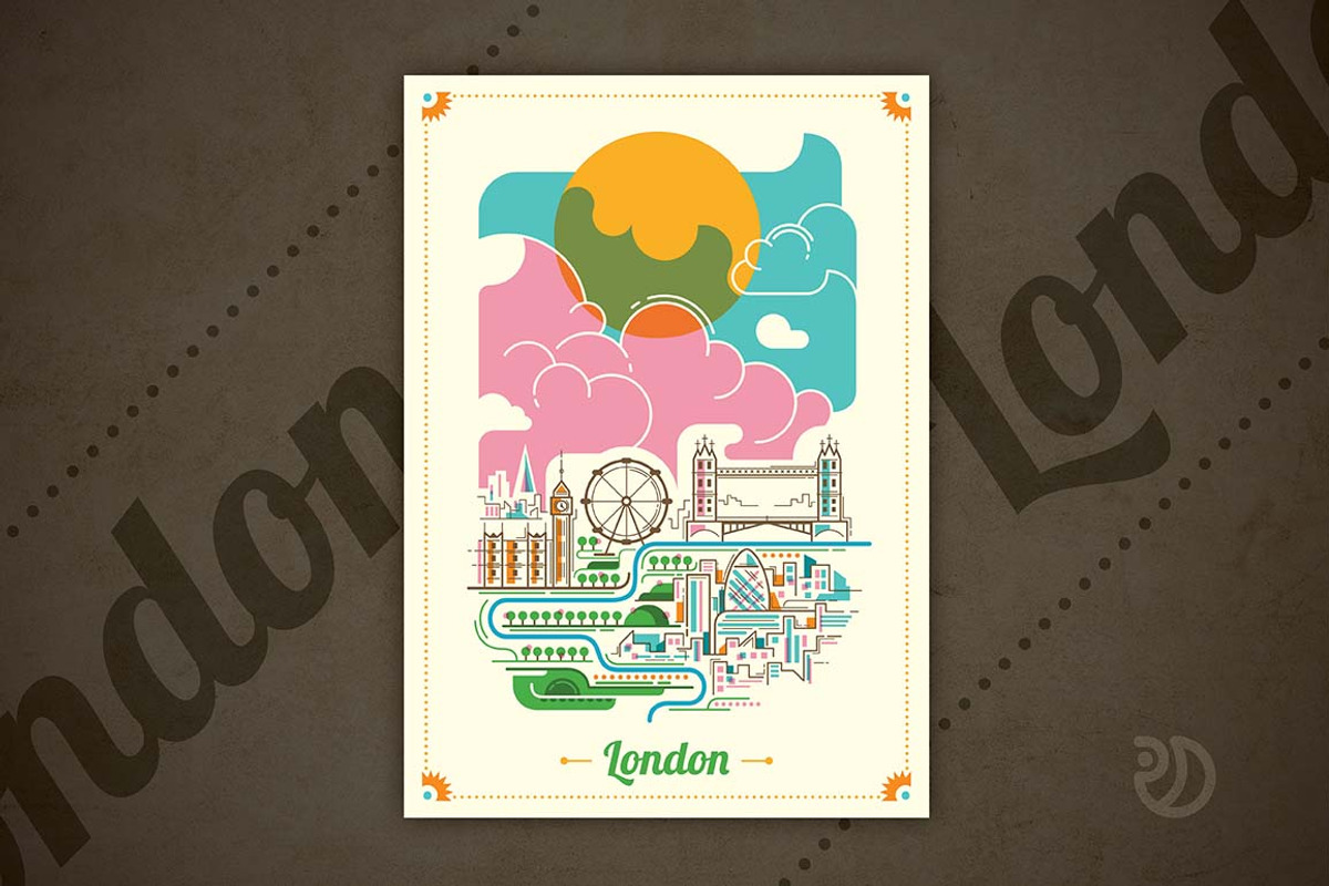 Set of illustrated cities, a Person Illustration by Radoman (Photo 4 of 6)