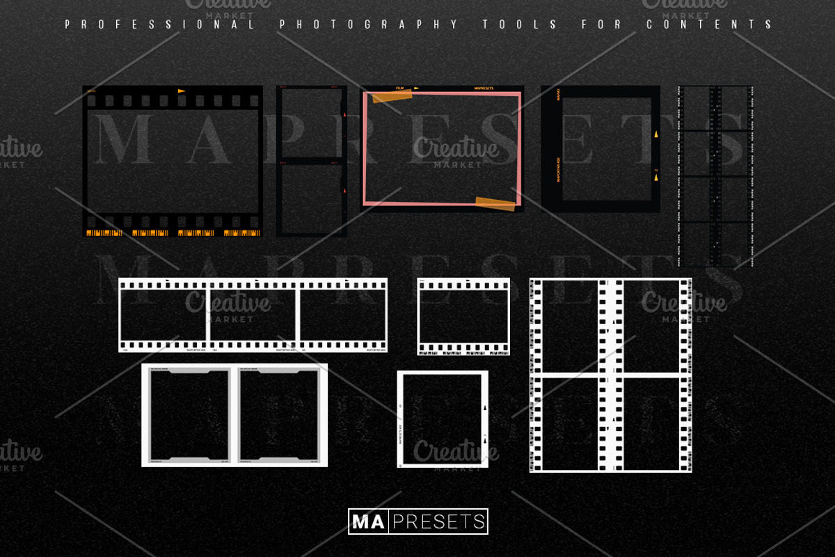 70 Analog Film Frame Overlays, a Graphic by MaPresets (Photo 3 of 3)