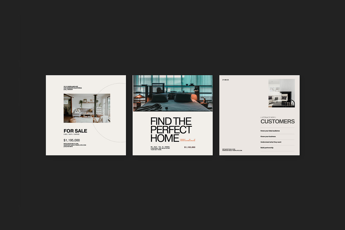 Real Estate Social Media Templates, a Social Media Template by Prapti Design (Photo 10 of 14)