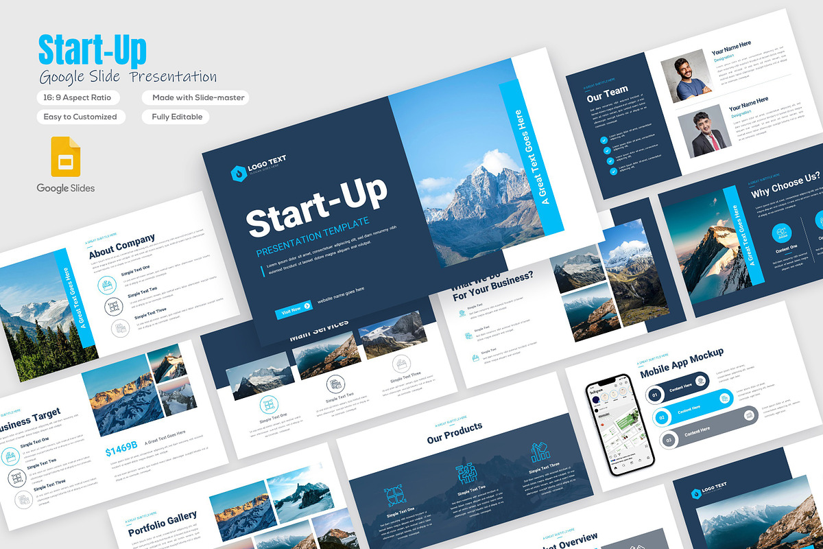 Start-Up Google Slide Presentation, a Presentation Template by zahidhossainalif (Photo 1 of 8)
