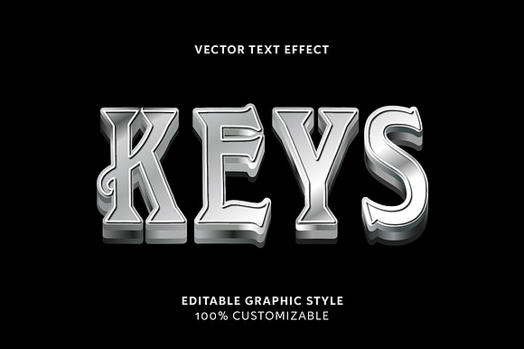 Metallic Engraved Silver Text Effect preview 3