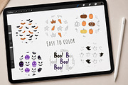 Halloween Procreate Brushes, a Brush Add-On by Mari_Caliart (Thumbnail 11 of 16)
