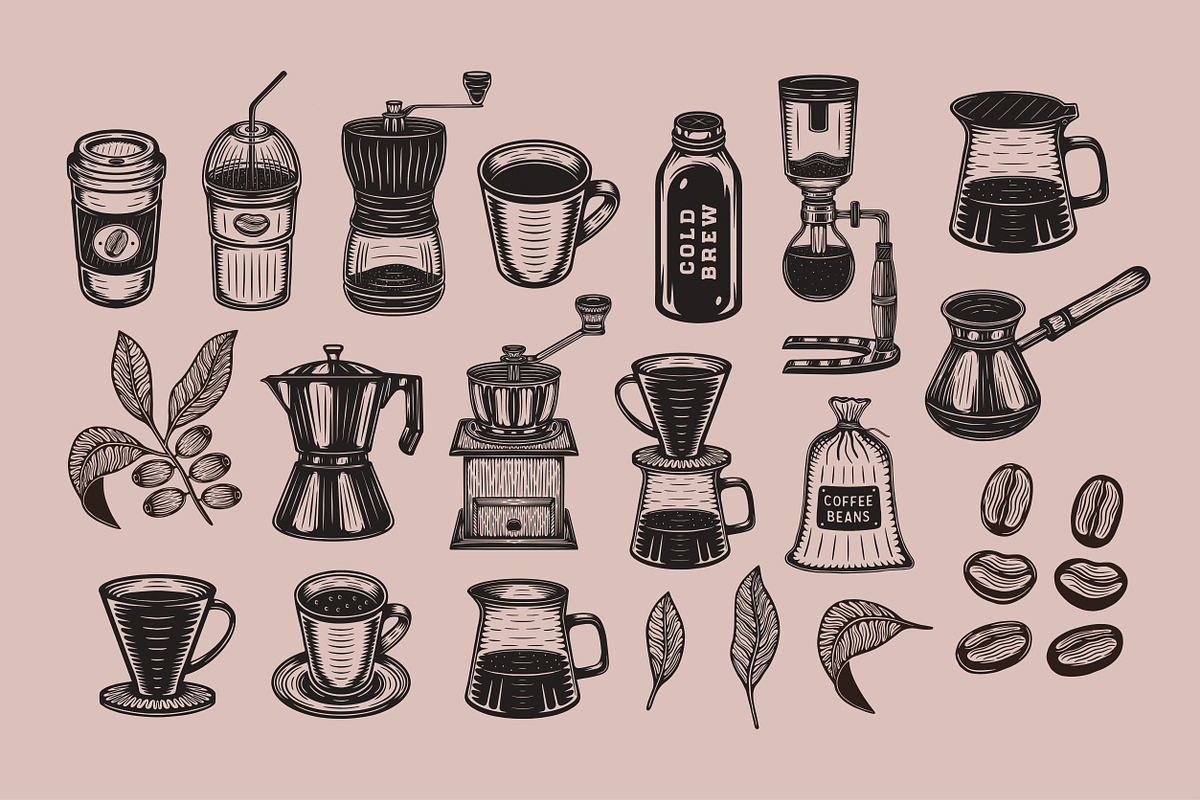 Vintage coffee emblems part 2, a Branding & Logo Template by AkimD (Photo 4 of 4)