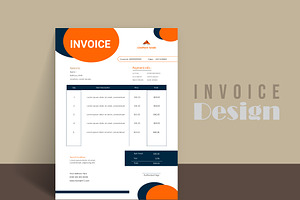 Unique business invoice set, a Stationery Template by hkmonir