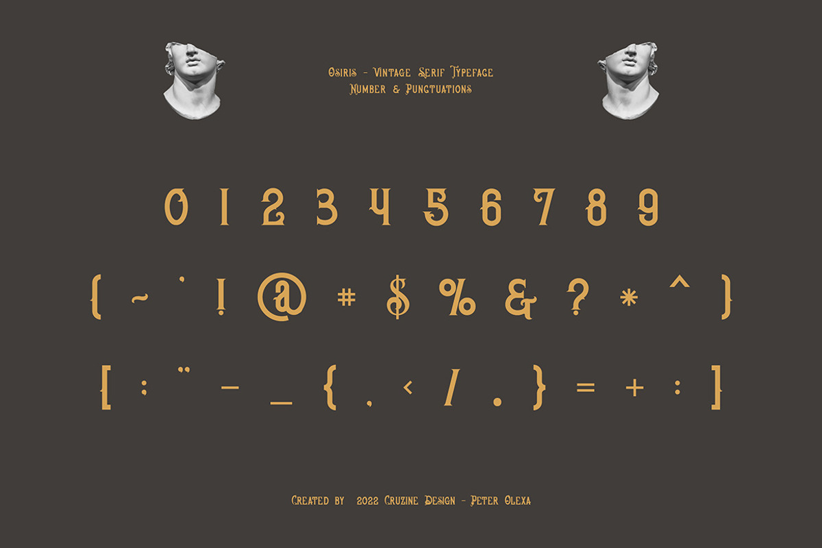 Osiris Vintage Font, a Serif Font by JumboDesign (Photo 5 of 5)