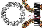 Wandering Mandala Procreate Inkers, a Brush Add-On by Heather Green Designs (Thumbnail 9 of 13)