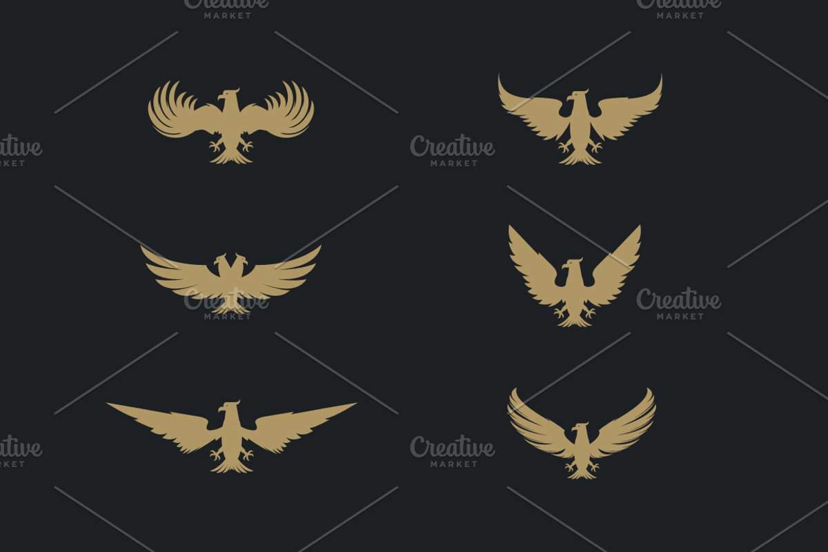 60 Vector Eagles + Bonus, an Object Graphic by Damien (Photo 6 of 11)
