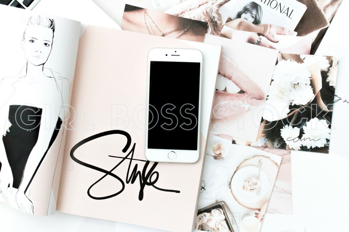 Styled Stock iPhone Mockup PNG, an iPhone Mockup by Girl Boss Stock