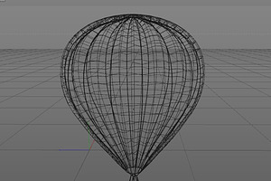 Cartoon Balloon Low Poly