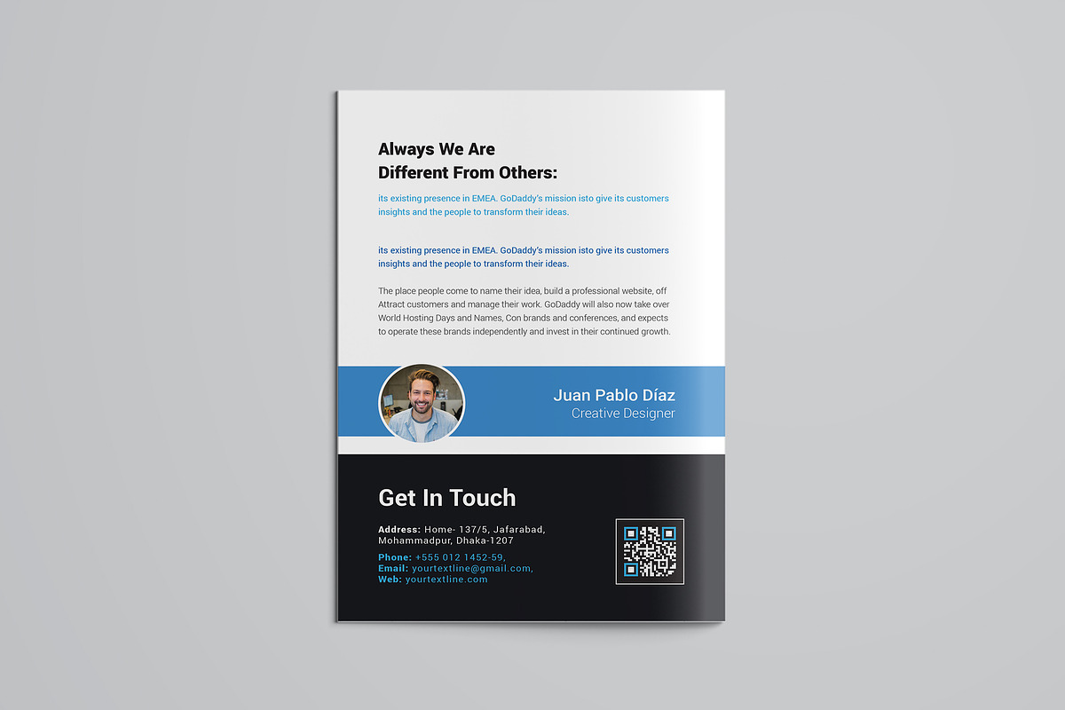 Business Bifold Brochure, a Brochure Template by ZAAS (Photo 5 of 8)