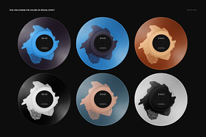 Blob Effect Vinyl Record Mockup