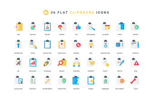 Document clipboard check mark icons, an Object Illustration by Lemberg Vector