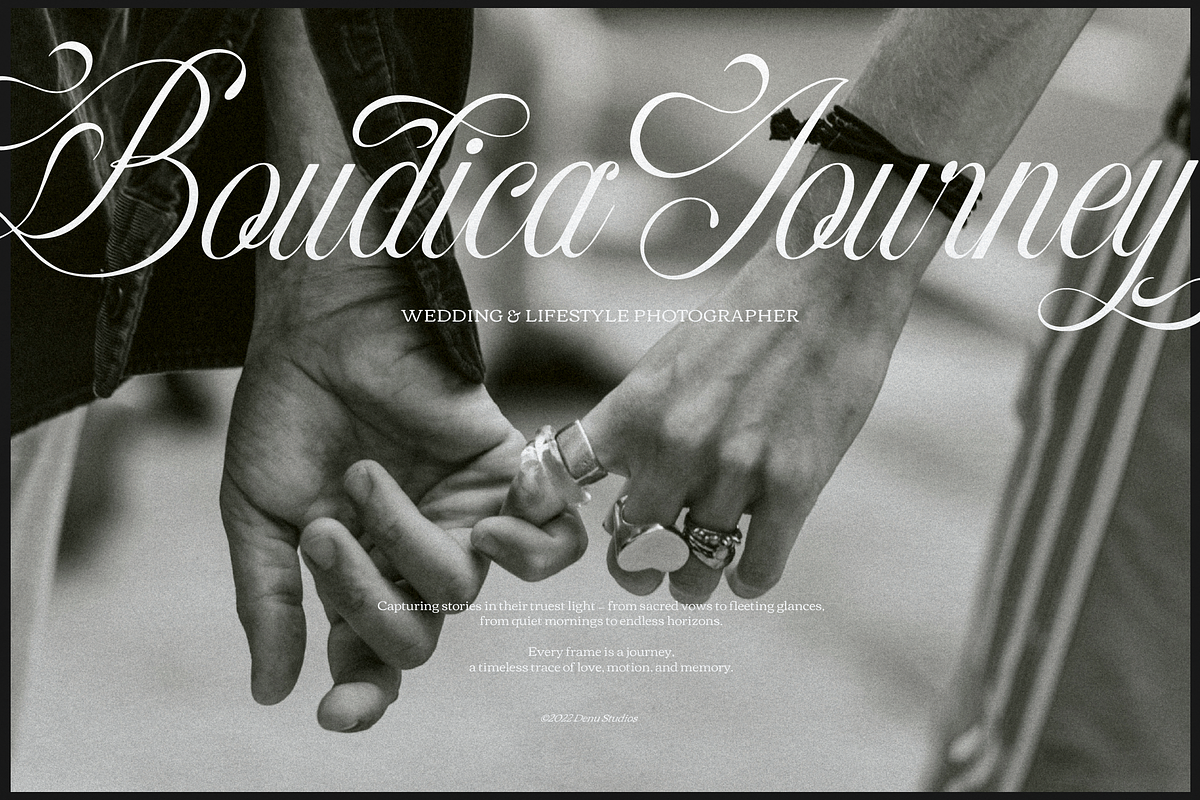Raufendry Beauty Calligraphy Script, a Script Font by Denustudios (Photo 7 of 12)