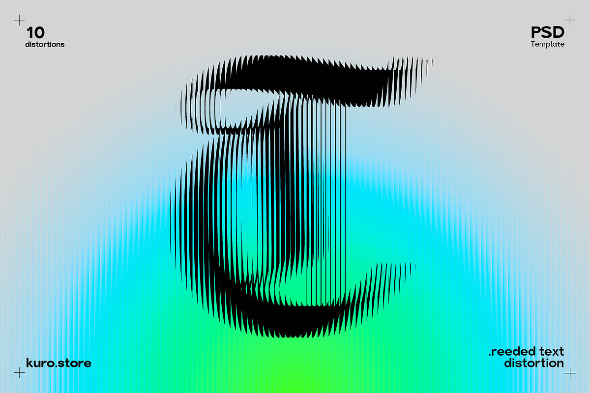 Reeded Text Distortion Effect, a Texture Graphic by kuro (Photo 8 of 10)