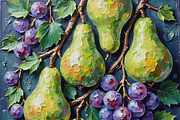Tropical, Summer Fruit Oil Painting, a Food Illustration by PLUM&FIGS (Thumbnail 3 of 22)