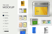 Metal Tin Can Mockup Bundle, a Packaging Mockup by graphypix (Thumbnail 3 of 14)