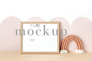 Horizontal Nursery Frame Mockup Kids, a Print Template by BirdieFrames (Thumbnail 1 of 4)