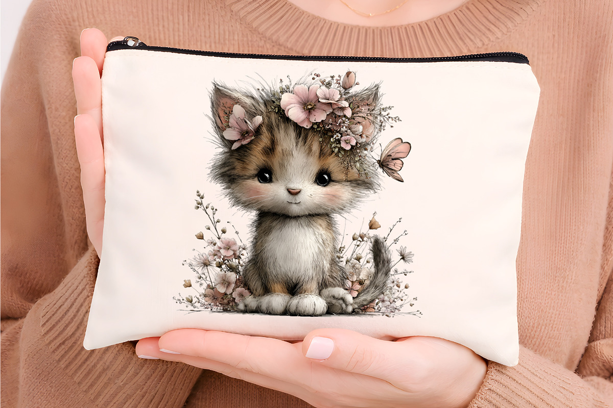 Whimsical Cat Clipart, an Illustration by Digital Artistic99 (Photo 6 of 9)