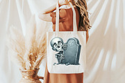 Funny Skeleton Peeking Bundle Clipar, an Illustration by DreamCafeArt (Thumbnail 4 of 7)