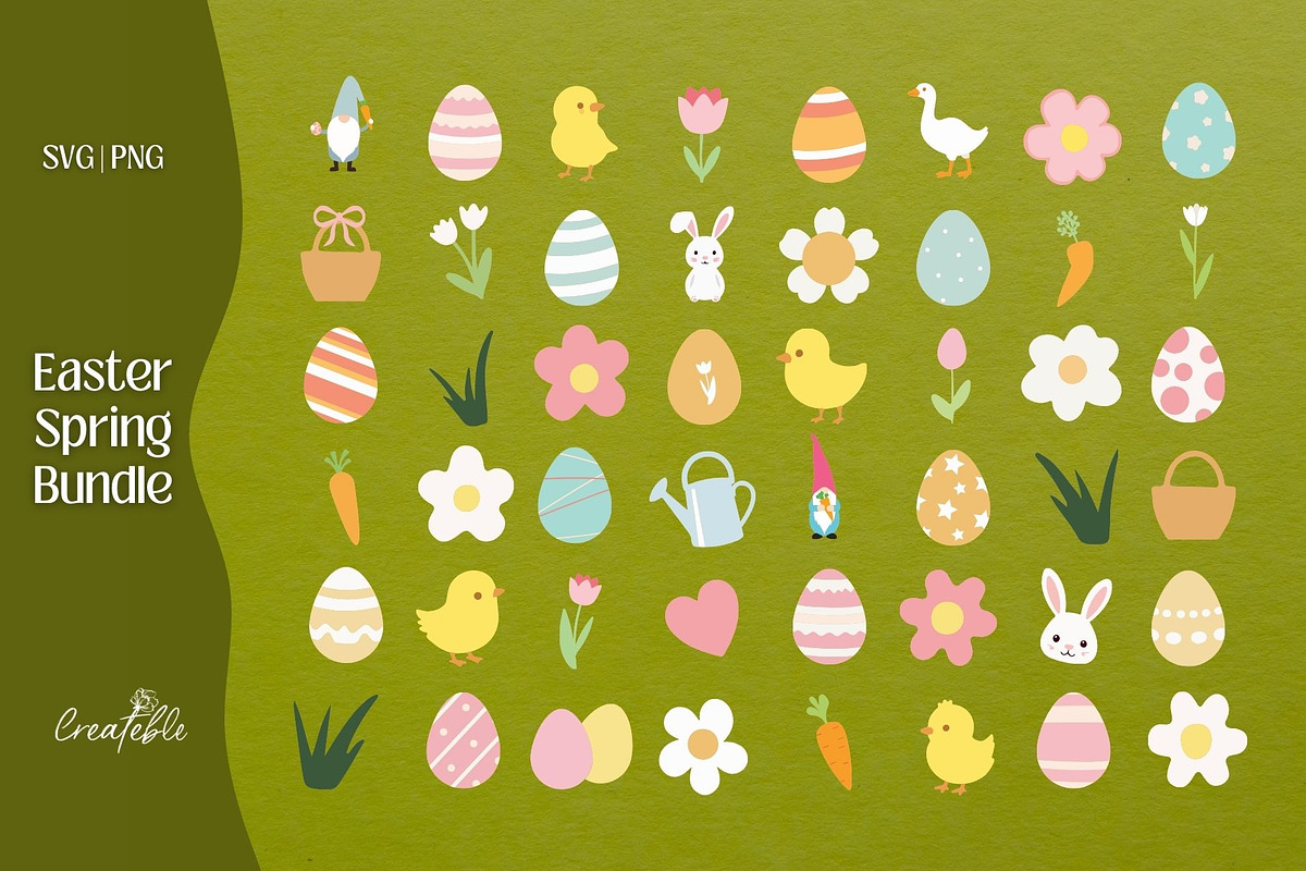 Easter SVG Bundle, an Object Graphic by Createble (Photo 1 of 10)
