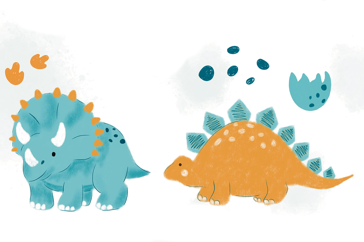 Dinos Roar - Cliparts, an Illustration by Lolytop Studio (Photo 2 of 2)