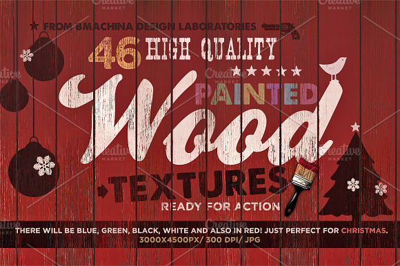 Painted Wood Textures preview 6