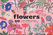 Modern Botanical Floral Illustration, a Decorative Illustration by likorbut (Thumbnail 1 of 9)